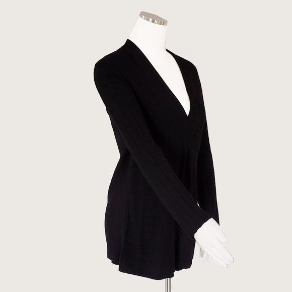 ** Style&co. Black Lined Sweater - Picture 2 of 5